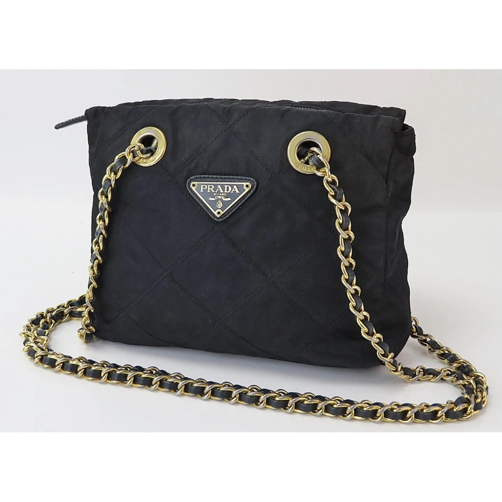 Prada Chain Tote Nylon Shoulder Bag Original Vintage 1995 version